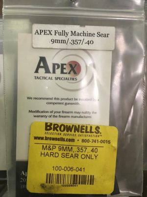APEX FULLY MACHINED SEAR 9MM 357 40